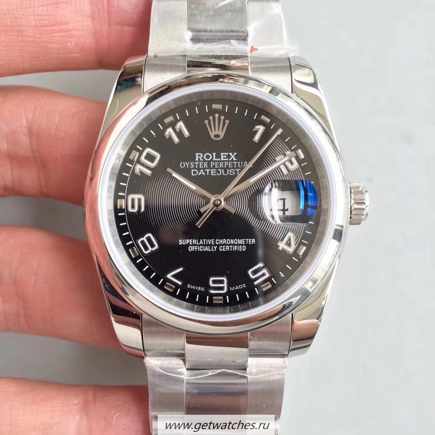 High Quality R01ex Datejust 36mm 116234 MITF SS 904L Black Dial 3135