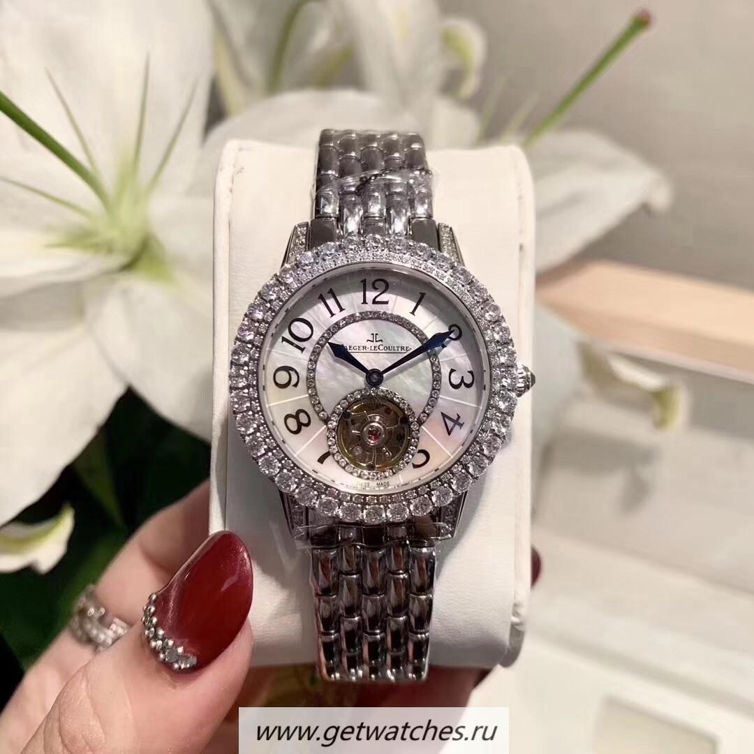 Fake Jaeger-LeCoultre Rendez-Vous Ladies Tourbillon Q3412105 Noob Factory SS & D1am0nds MOP Dial Caliber 978